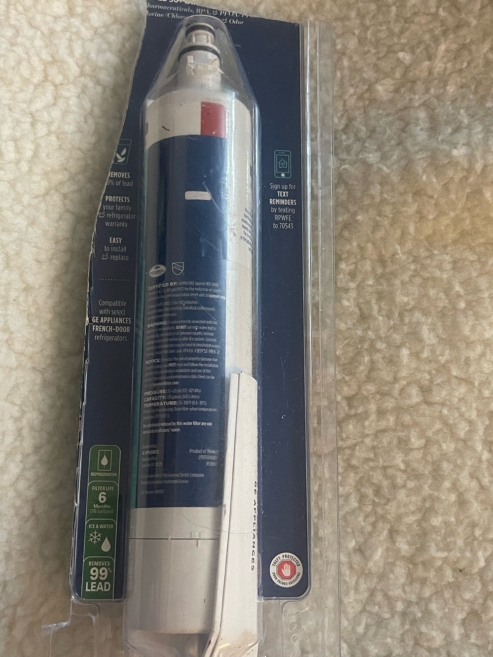 Refrigerator Water Filter replacement for RPWF, RPWFE